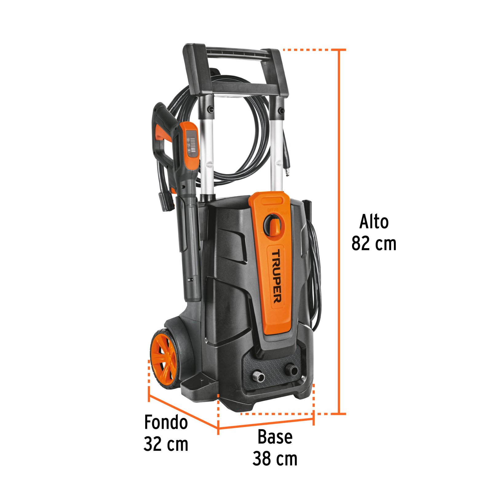 Truper Hidrolavadora Industrial eléctrica 2000 PSI, Truper